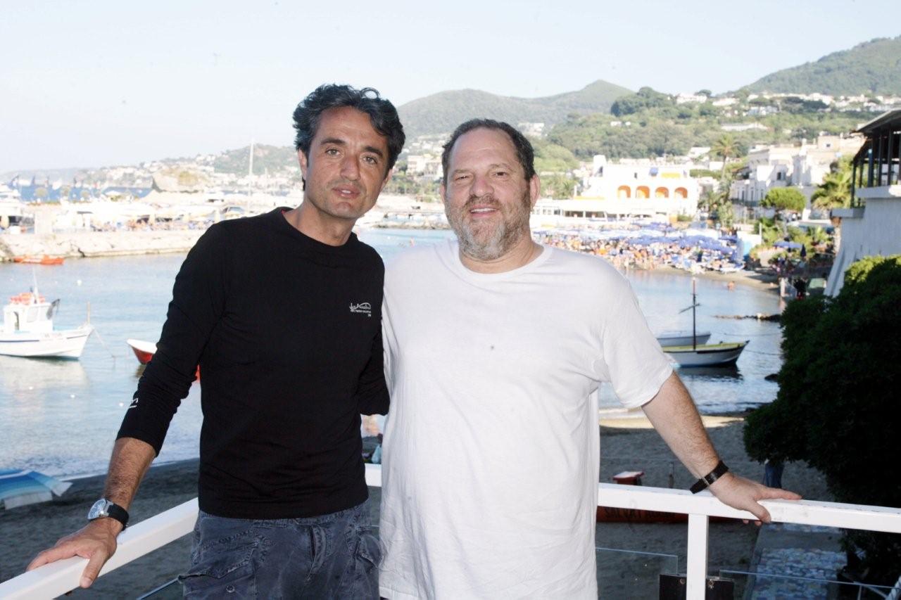 Giulio Base and Harvey Weinstein - Capri, 2006