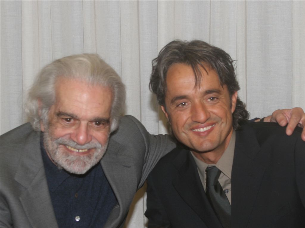 Actor Omar Sharif and director Giulio Base - IMPERIUM - Press Conference, 2005