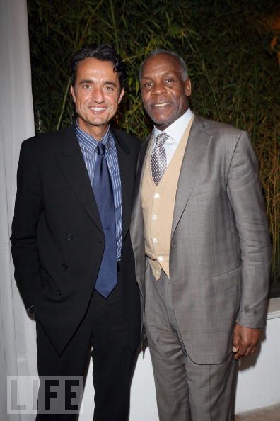 Giulio Base and Danny Glover attend the 14th Annual Capri Hollywood International Film Festival on December 29, 2009 in Capri, Italy.
