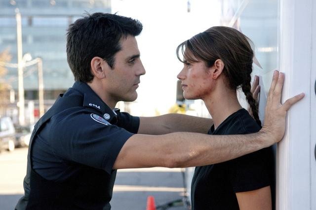 Still of Ben Bass and Missy Peregrym in Rookie Blue (2010)