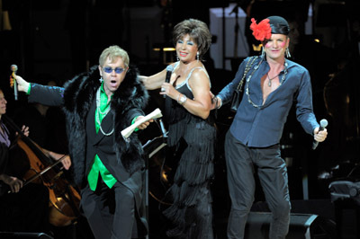 Sting, Elton John and Shirley Bassey