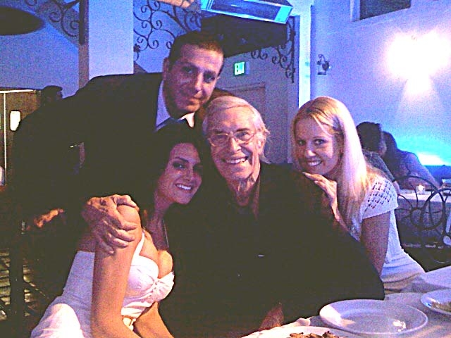 Martin Landau and Anthony Batarse at the wrap party of thier new film; DAVID AND FATIMA