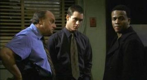 Larry Bates, Dennis Franz, and Mark-Paul Gosselaar, NYPD Blue