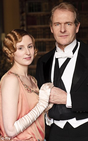 Laura Carmichaelas Lady Edith and Robert Bathurst as Sir Anthony Strallan in Downton Abbey