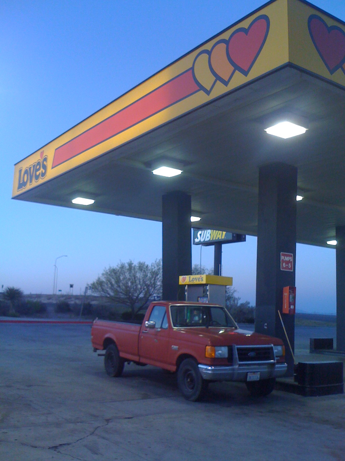 Big Red, the best truck ever, in the wilds of West Texas!