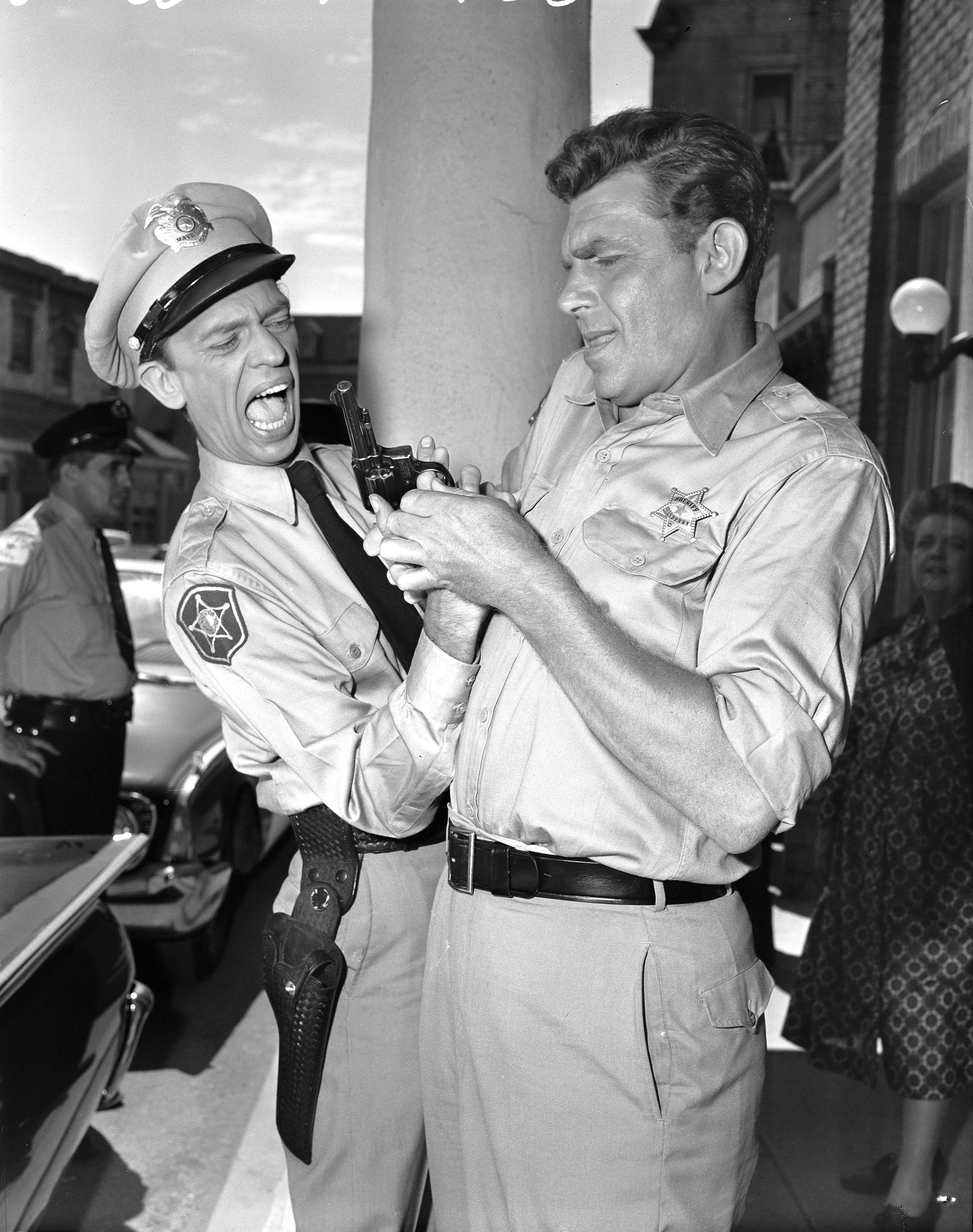 Still of Frances Bavier, Andy Griffith and Don Knotts in The Andy Griffith Show (1960)
