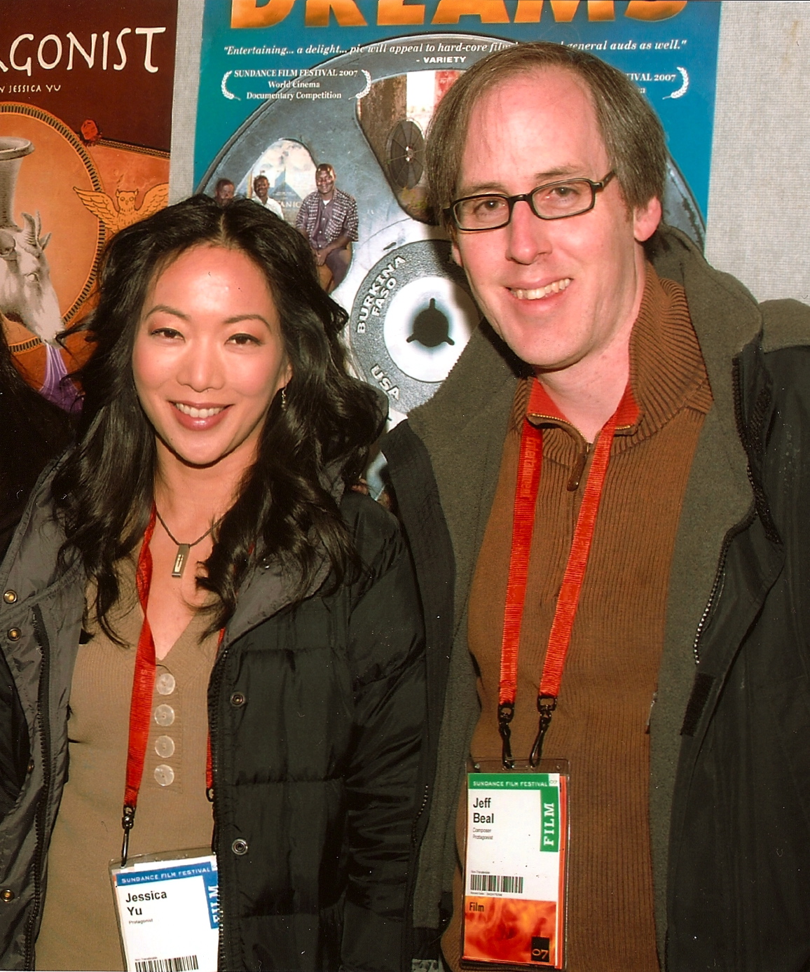 Director Jessica Yu and Jeff Beal at the Sundance Film Festival- premiere of 