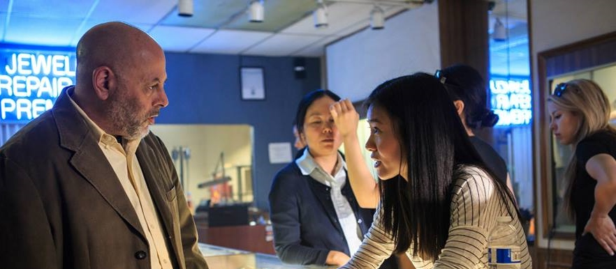 Fata Morgana - Dave Bean takes direction from Amelie Wen in the upcoming Mandarin language film.