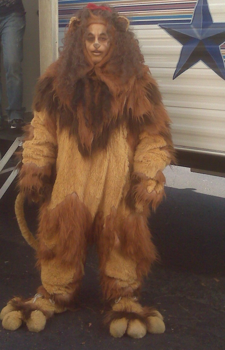 Dave Bean in full costume/make-up for a 2012 episode of Modern Family.