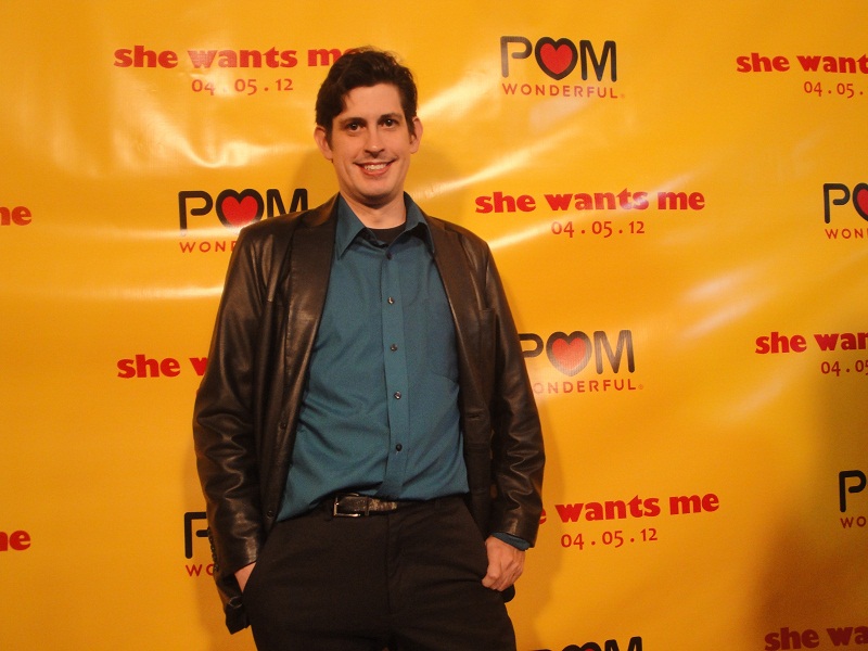 On the red carpet at the premiere of She Wants Me (April 5th, 2012)
