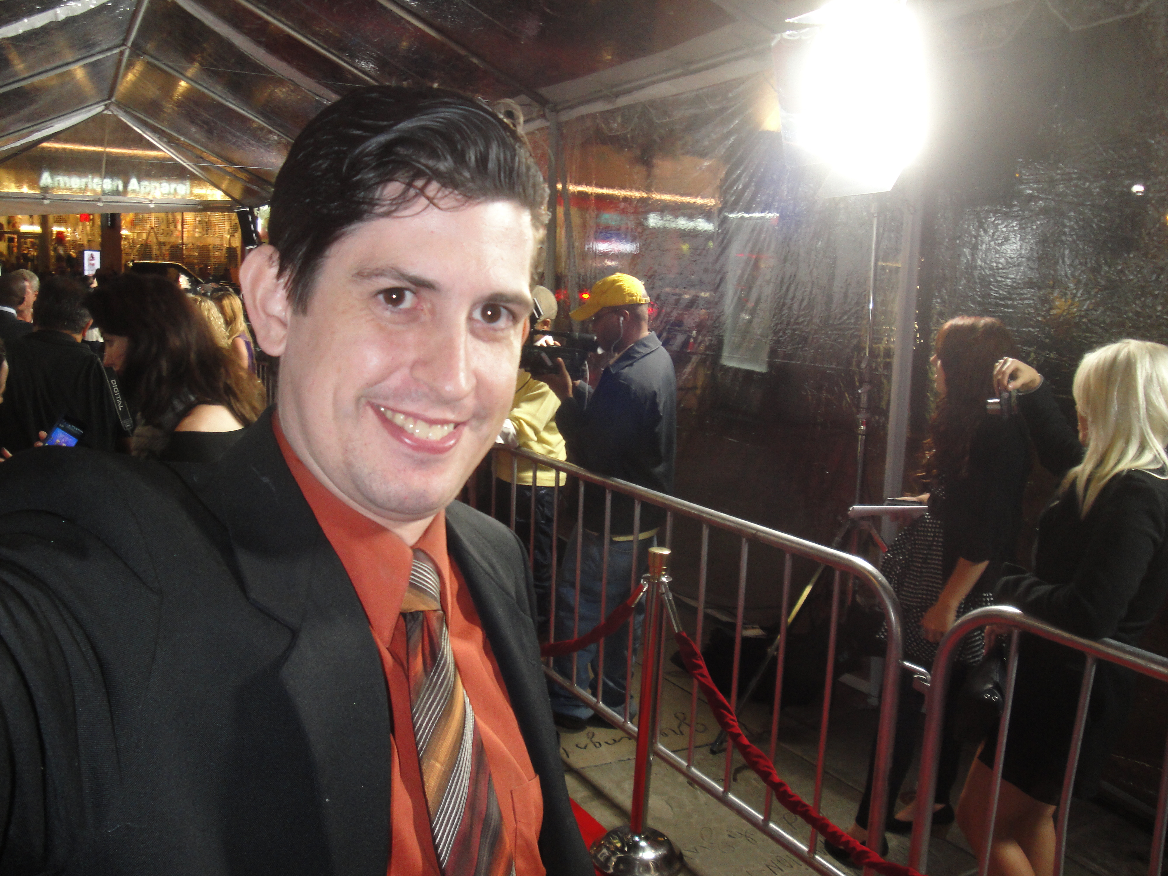 Michael at the premiere of 