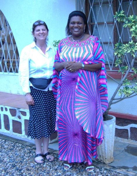 Malaika Lynn Beaudin with the First Lady of Burundi, Denise Nkurunziza