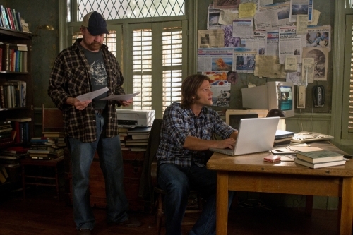 Still of Jim Beaver and Jared Padalecki in Supernatural (2005)