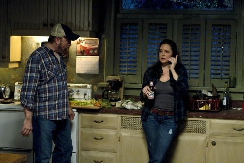 Still of Jim Beaver and Samantha Ferris in Supernatural (2005)