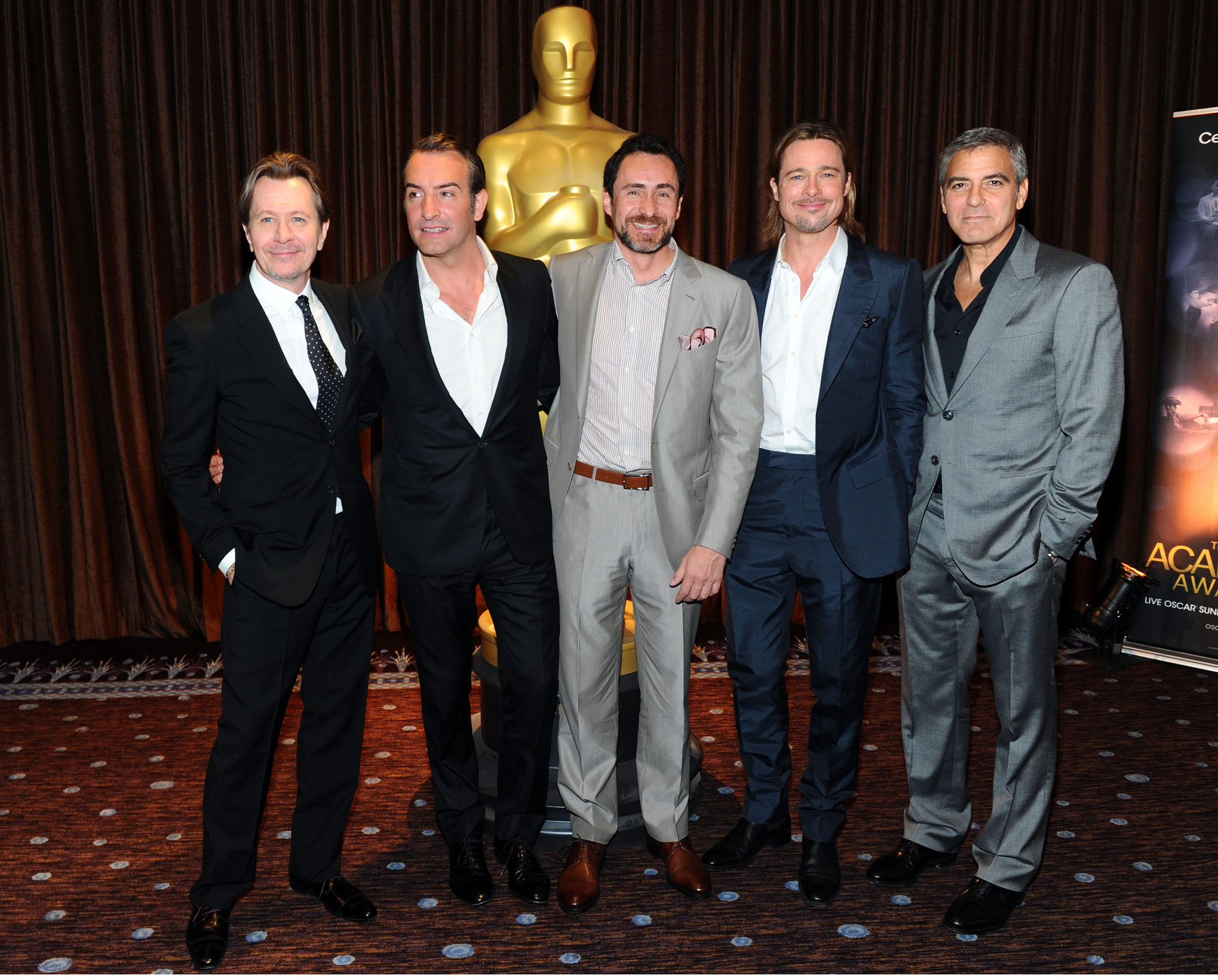 Brad Pitt, George Clooney, Gary Oldman, Demian Bichir and Jean Dujardin