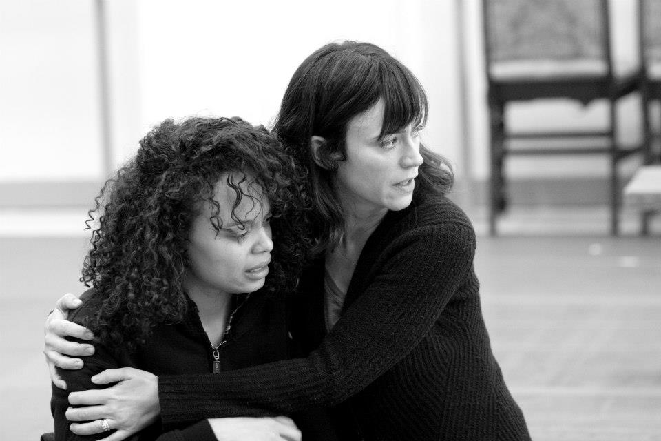 Much Ado about Nothing rehearsals with Maggie Siff