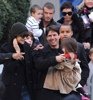 Tom Cruise, Katie Holmes, David Beckham, Victoria Beckham, Cruz Beckham, Suri Cruise and Connor Cruise