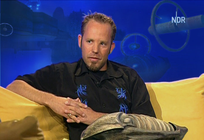 Stefan Beese at the Norddeutscher Rundfunk (NDR) TV show. Photo Date 08.06.2002
