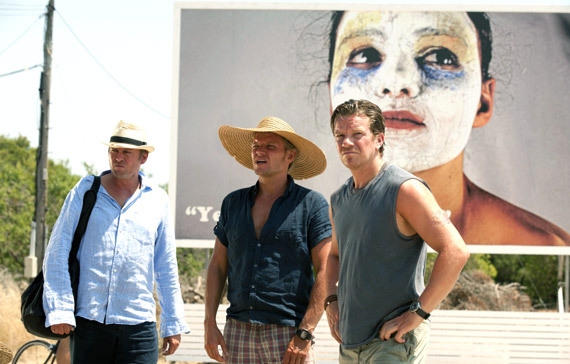 Still of Max Beesley, Philip Glenister and Marc Warren in Mad Dogs (2011)