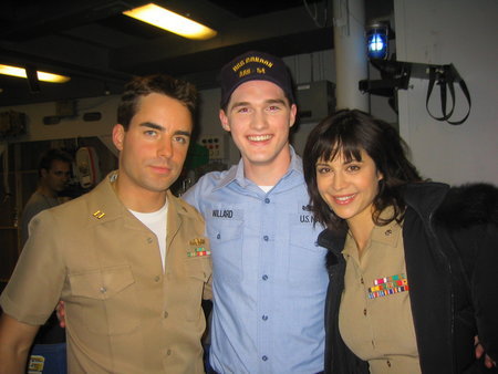 On the set of 'JAG'