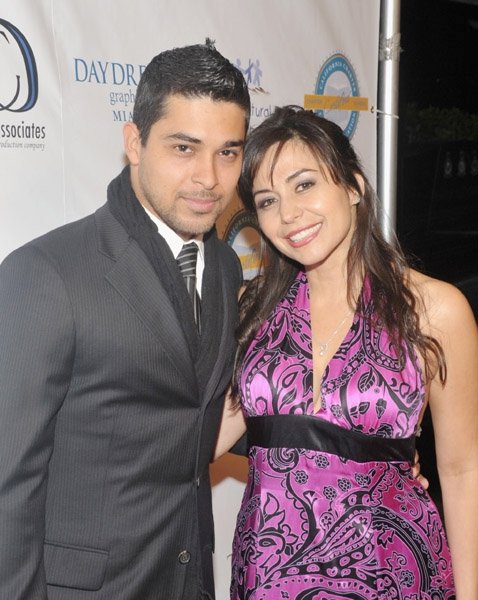 Yeniffer Behrens and Wilmer Valderrama arrive on the red carpet at the Multicultural Learning Center Annual Fundraising Gala