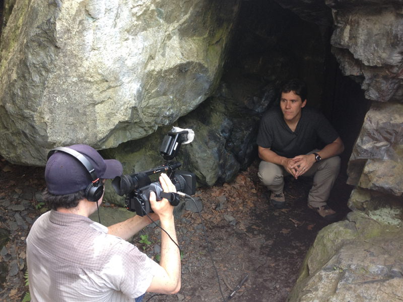 Filming New England Legends: Dungeon Rock