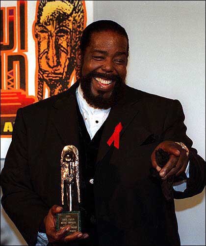 8th Annual Soul Train Music Awards Behind the Scenes - Barry White