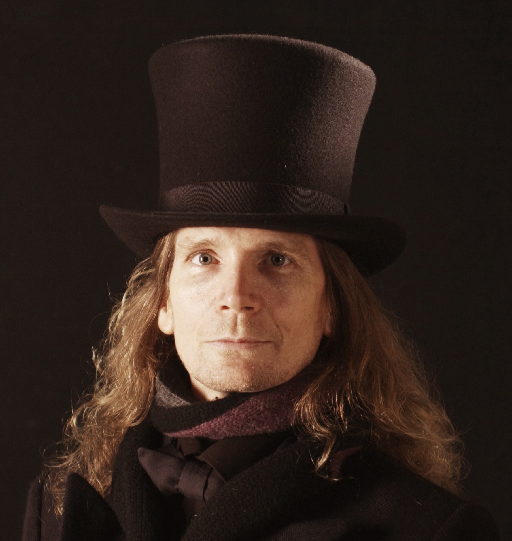 With long hair and a Top Hat in Edinburgh
