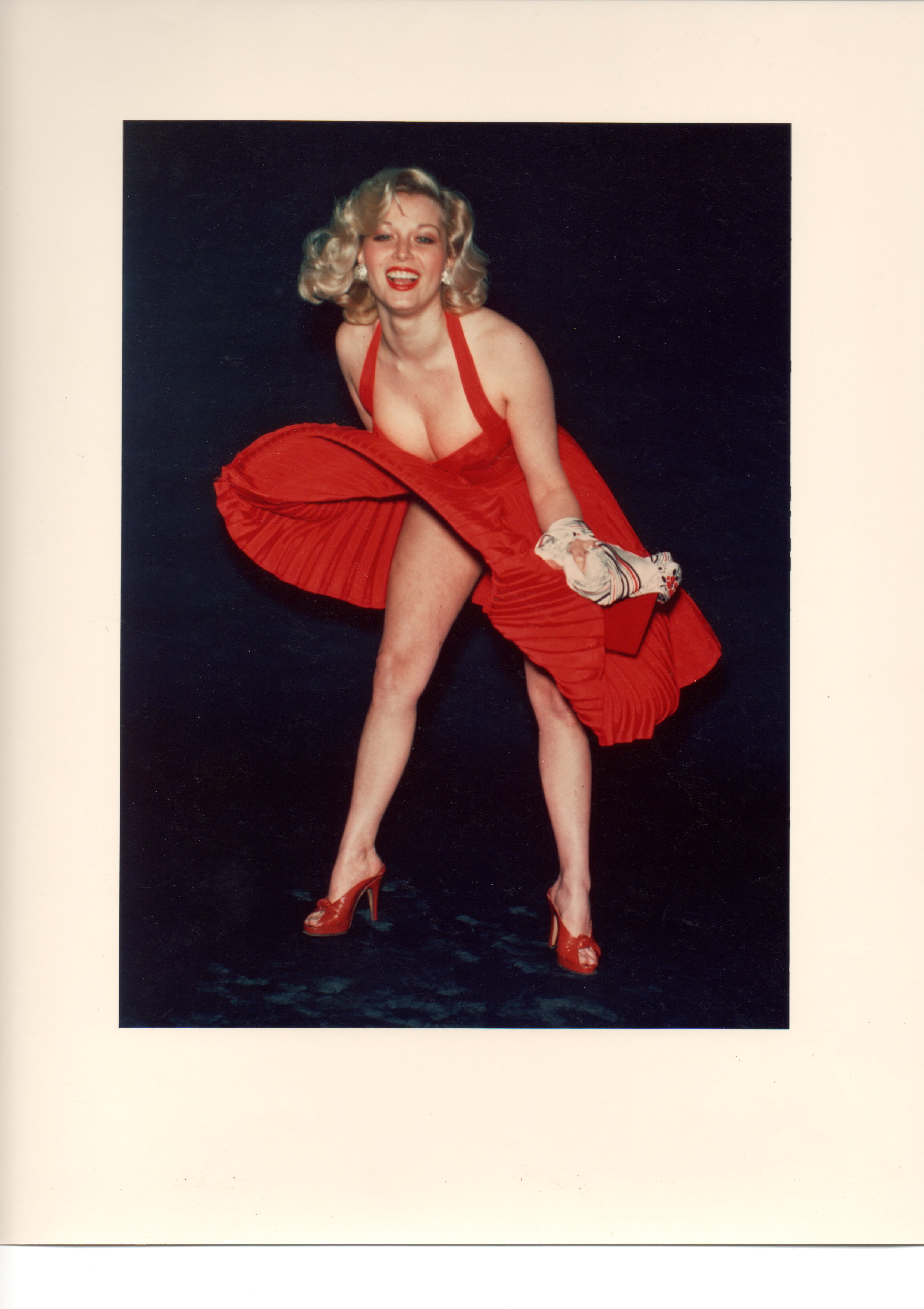 Lindy as Marilyn Monroe for Sun newspaper TV commercial.
