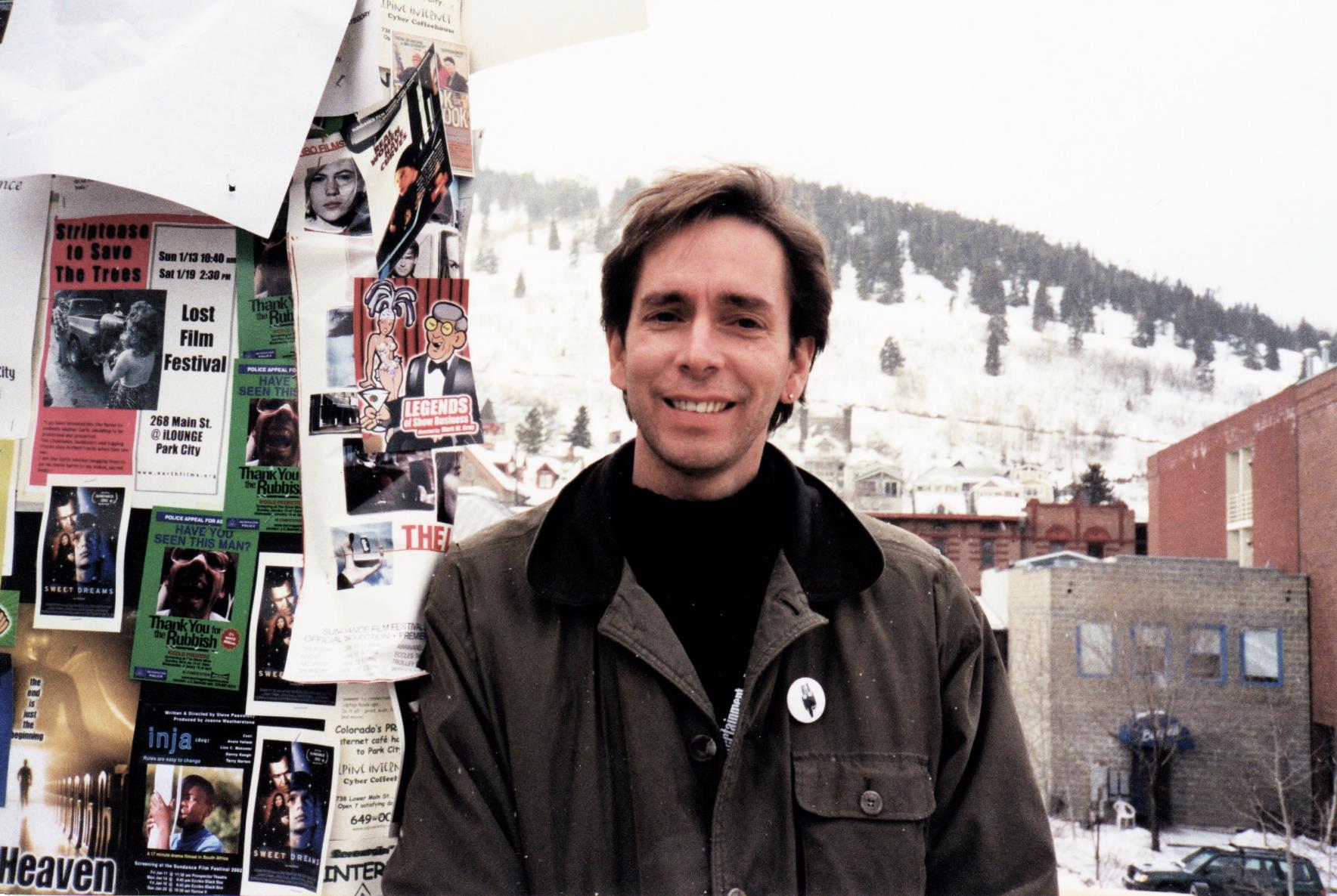 Kristian Berg at 2002 Sundance Film Festival as fellow with the PBS/CPB Producers Academy.