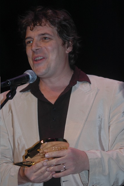 Jacob Berger receives the Best Director Award at the Montreal World Film Festival in 2007.