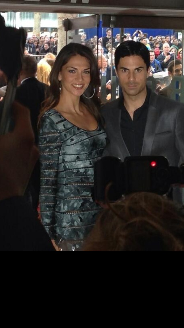 Lorena Bernal and Mikel Arteta at Iron Man 3 premiere in London