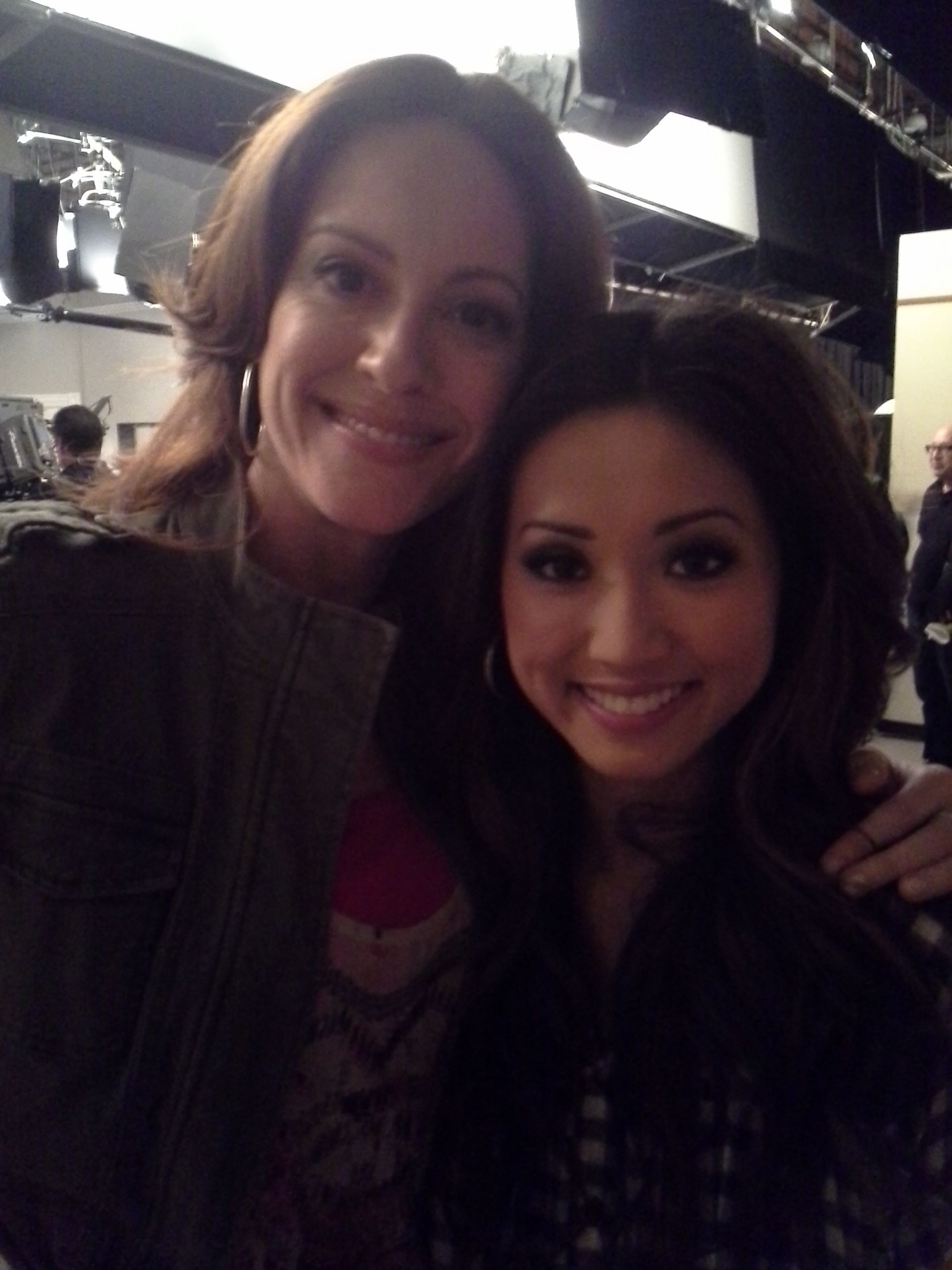 With Brenda Song on set of DADS