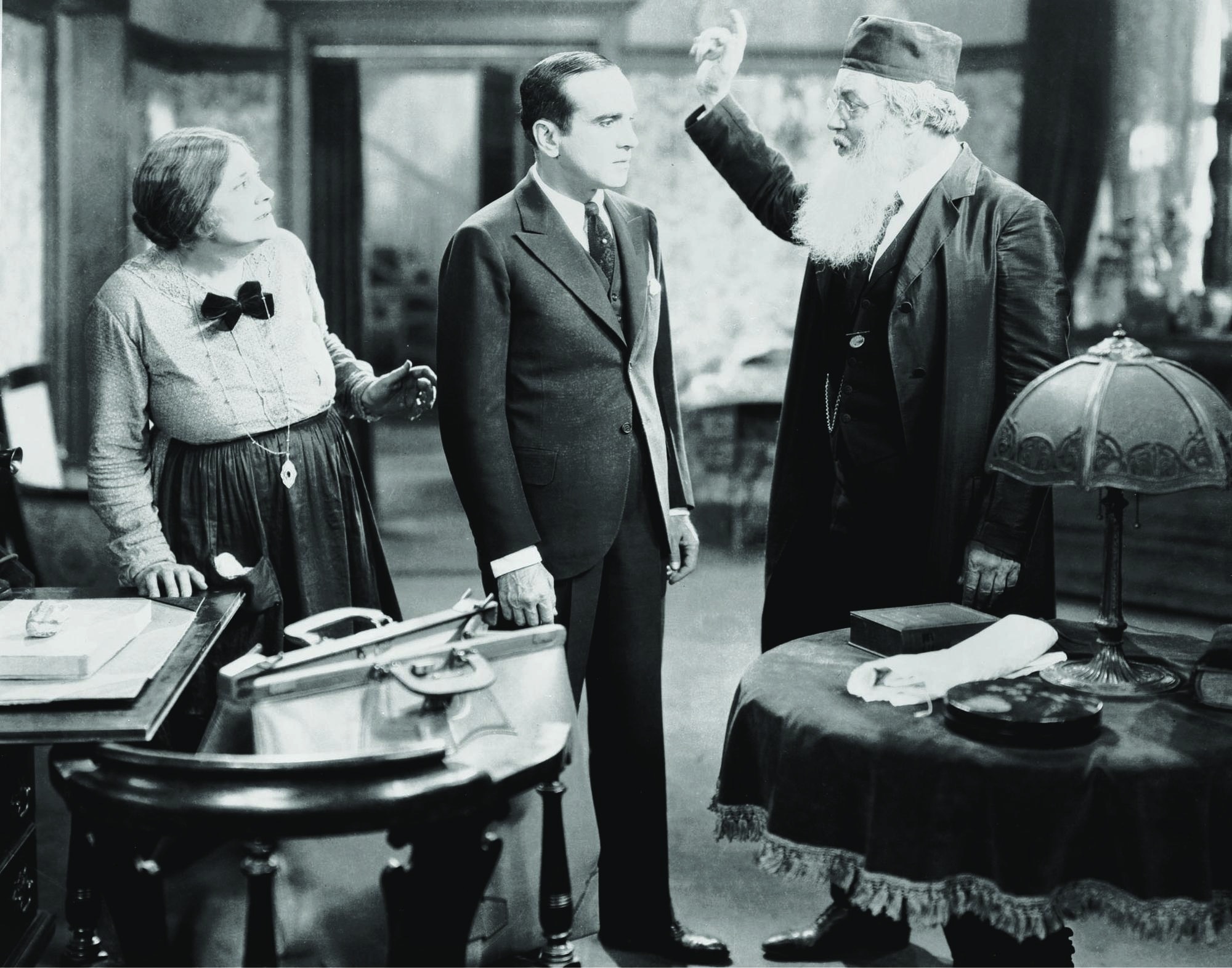 Still of Eugenie Besserer and Al Jolson in The Jazz Singer (1927)