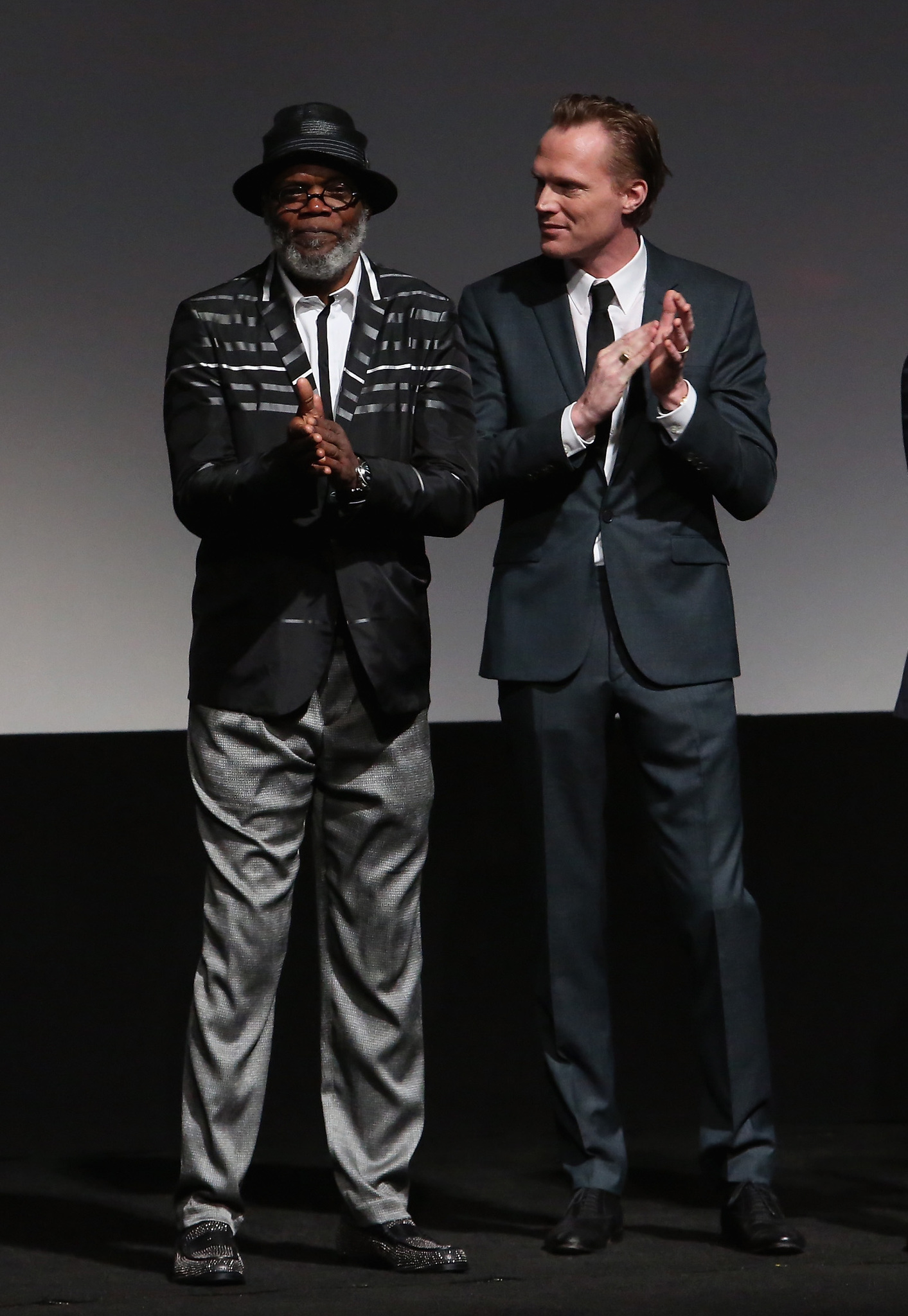 Samuel L. Jackson and Paul Bettany at event of Kersytojai 2 (2015)