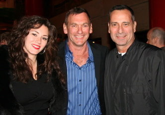 Mandy Barnett, Rick Bieber and Dick Rudolph at the premiere for Crazy.