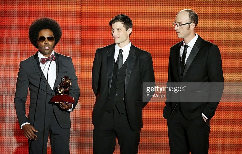 Latin GRAMMY Awards 2013 - Alex Cuba and directors Christian Bielz and Taylor Fox accept award for Best Short Form Music Video for 'Eres Tu'.