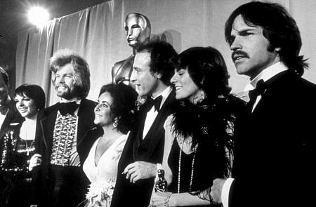The 46th Annual Academy Awards - Liza Minnelli, David S. Ward, Elizabeth Taylor, Michael Phillips, Julia Phillips, Tony Bill. 1974.