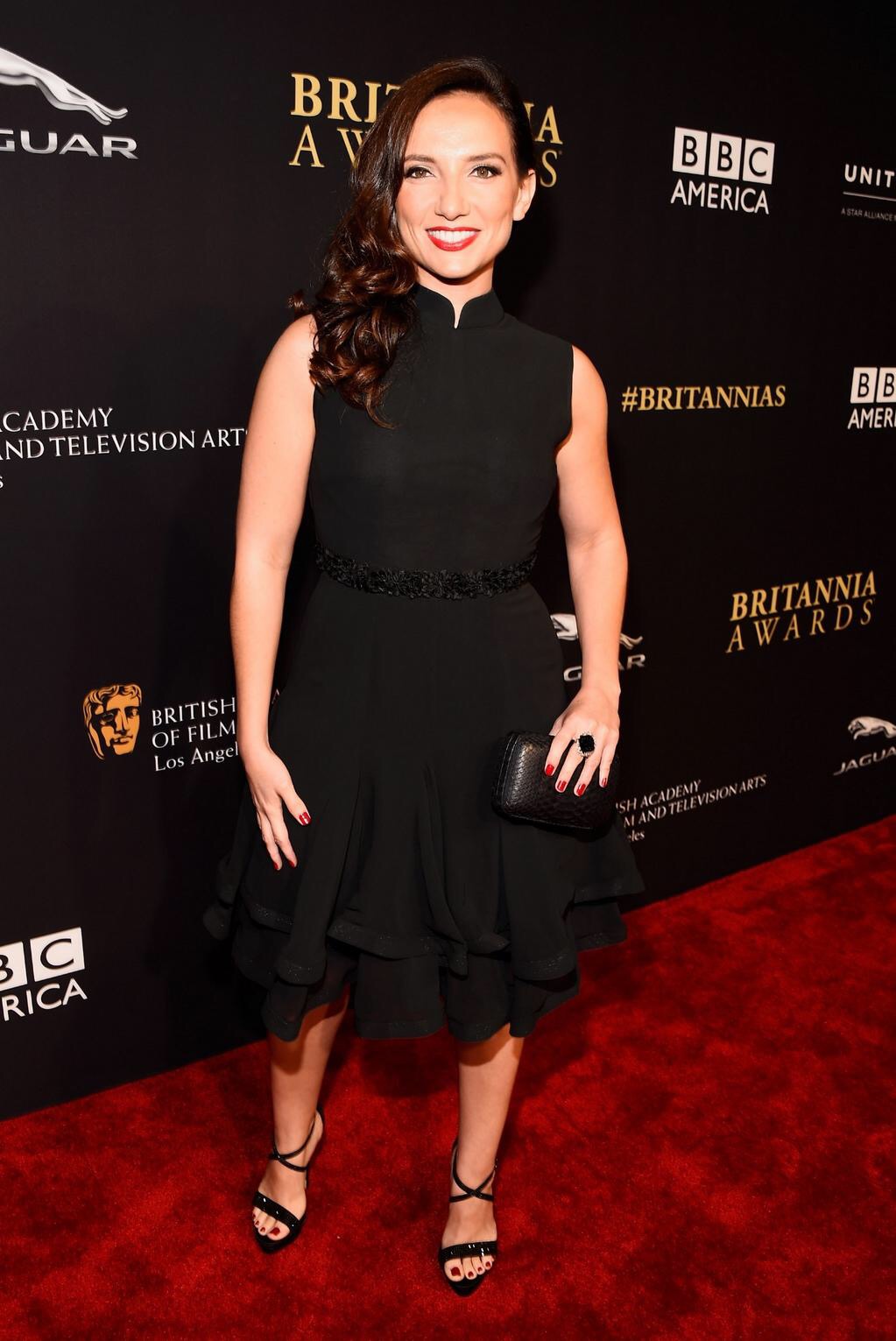 Actress Leila Birch attends the BAFTA Los Angeles Jaguar Britannia Awards presented by BBC America and United Airlines at The Beverly Hilton Hotel on October 30, 2014 in Beverly Hills, California.