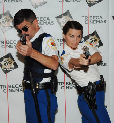 Mary Birdsong and Robert Ben Garant at event of Reno 911!: Miami (2007)