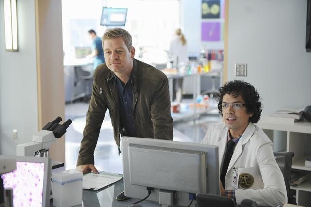 Still of Geoffrey Arend and Nic Bishop in Body of Proof (2011)