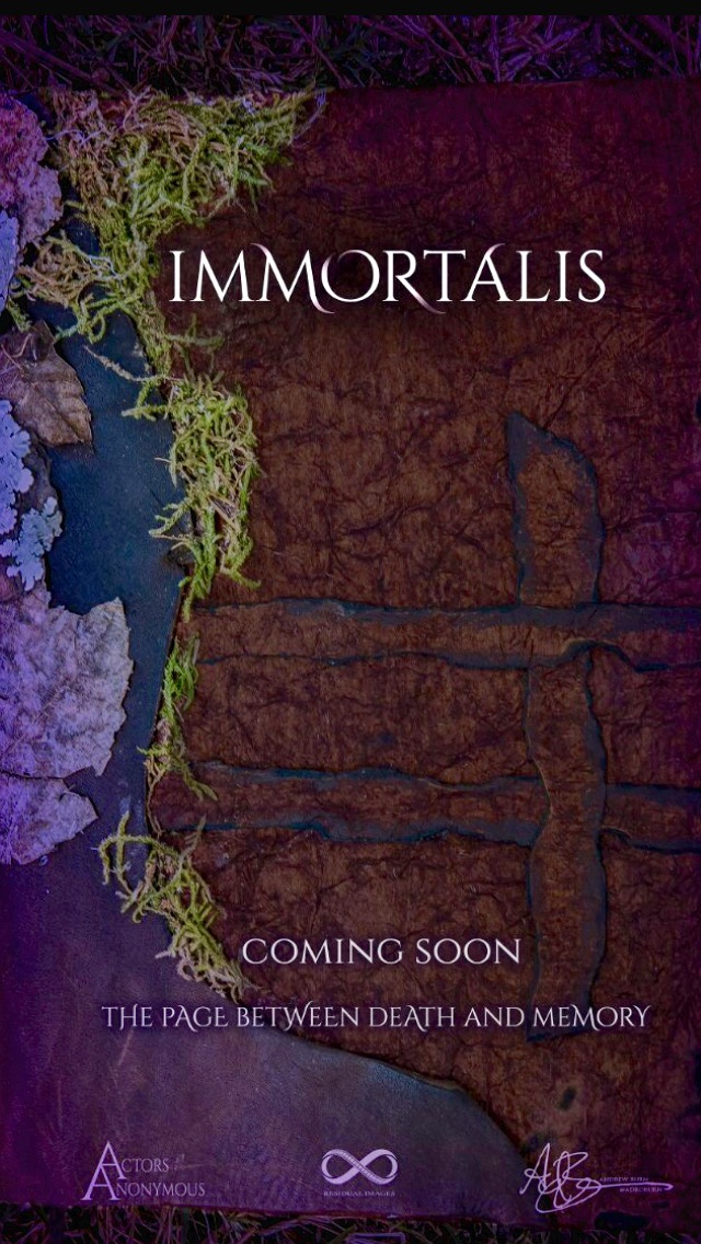 Immortalis Teaser Poster: Starring Alina Lia, Tyler Buckingham, Athena Bitzis, Adelle Drahos, Kendall Lane. Directed by Andrew Burn