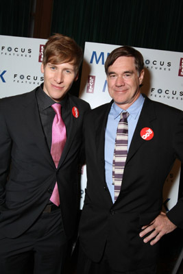 Gus Van Sant and Dustin Lance Black at event of Milk (2008)