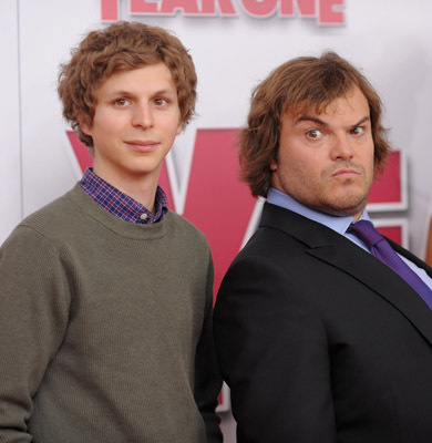 Jack Black and Michael Cera at event of Year One (2009)