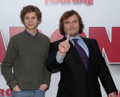 Jack Black and Michael Cera at event of Year One (2009)