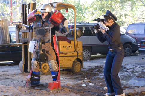 Still of Jack Black and Melonie Diaz in Be Kind Rewind (2008)