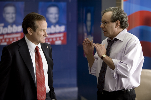 Still of Robin Williams and Lewis Black in Man of the Year (2006)