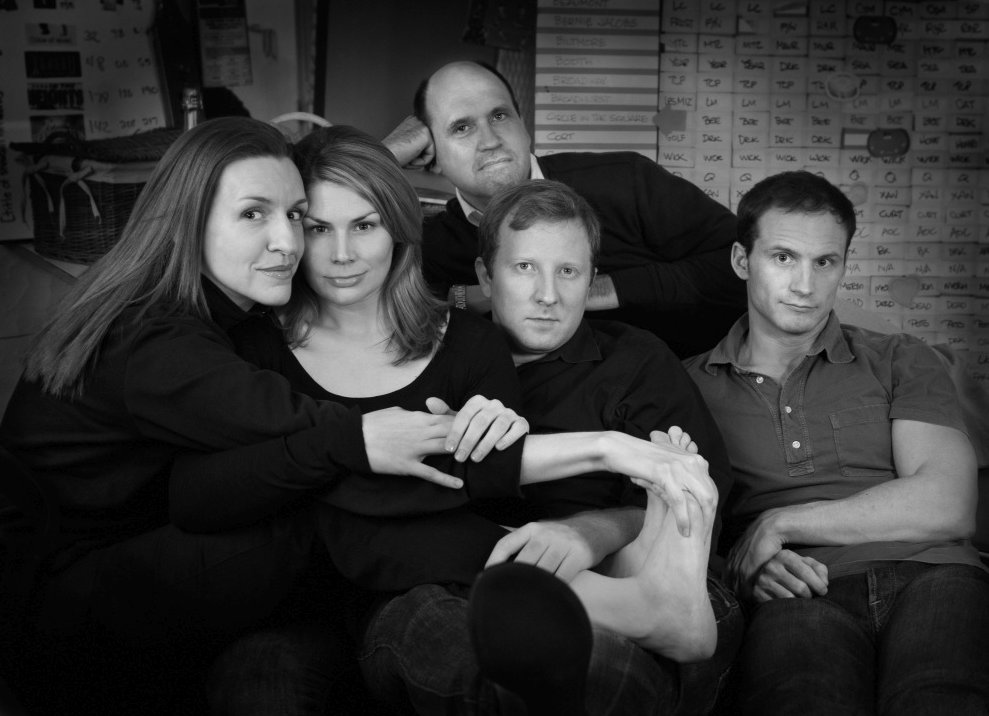 Backstage with the Broadway cast of [title of show] - Susan Blackwell, Heidi Blickenstaff, Larry Pressgrove, Hunter Bell and Jeff Bowen