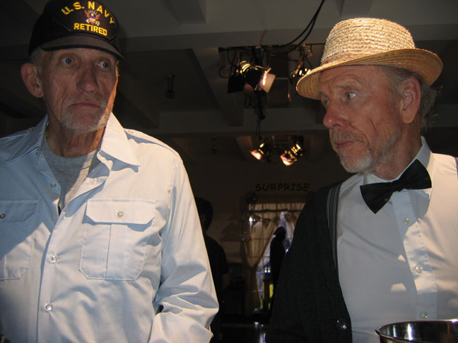 Rance Howard and Terrence Evans- On Film set of 