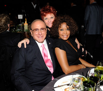 Whitney Houston, Clive Davis and Leigh Blake
